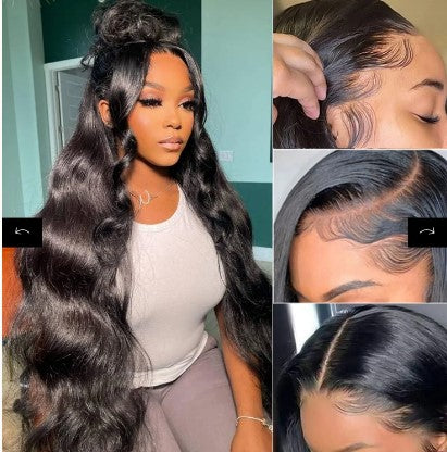 Body Wave 210% Density 13x6 Lace   14" -  32"  Lace 100% Human Hair Wig image 0
