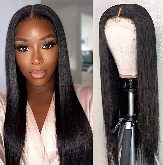 Straight Kinky 13x4 Lace 150% Density 100% Human Hair Wigs image 0