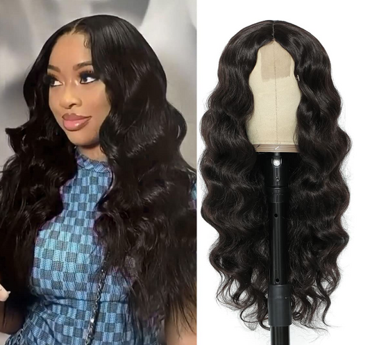 24" Heat Resistant Synthetic #6 Natural Body Wave Wig image 0