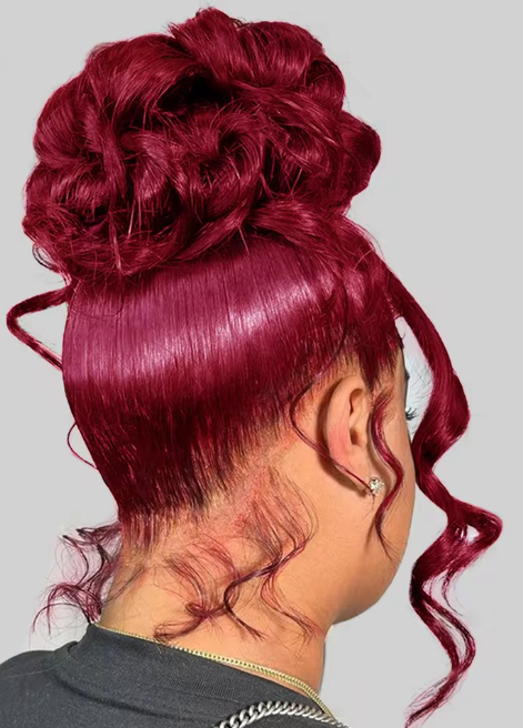 360 Lace 99J Burgundy 250% Density Body Wave Pre-Plucked Wig